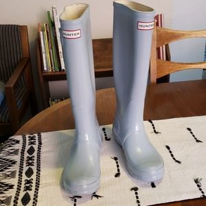 Light Blue Hunter boots